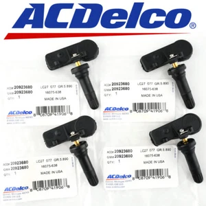 Set of 4 ACDelco Tire Pressure Sensor TPMS For Chevy Silverado Suburban Sierra - Picture 1 of 6
