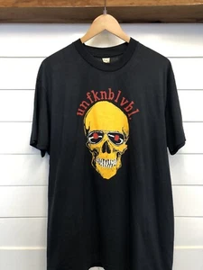Screen Stars Vintage Unfknblvbl Skull T-Shirt Herren 2XL schwarz - Bild 1 von 9