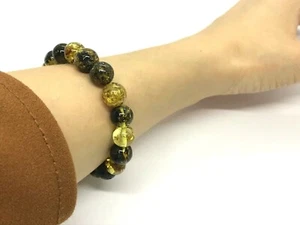 Bernstein Armband Geschenk Rund Perlen Natur Baltischer Bernstein Schmuck Elastisch 11,4g 10121 - Bild 1 von 12