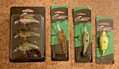 6 COTTON CORDELL CRANKBAITS (3 BIG-O) (2 GRAPPLER SHAD) (1 WAFER SHAD) *ALL NEW - Image 1 of 4