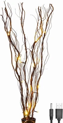 Lightshare Upgraded 36Inch 16LED Natural Willow Twig Brown Branch - Image 1 of 4