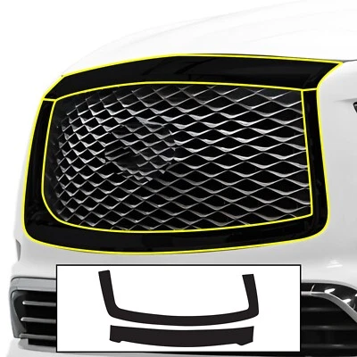 Adesivo para Infiniti QX80 2018-2022 grade cromada apagar vinil blackout decromo - Imagem 1 de 4