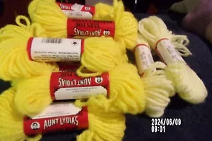 Plastic Canvas Yarn 10 Yds Each Lot 11 Colors-9-1020 pumpkin /2-1002 soft yellow - Picture 1 of 3