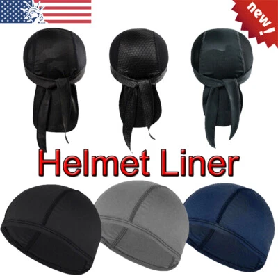 1 pieza Durag Cachemira Calavera Cap Du Do Trapo Cabeza Envoltura Motocicleta Motociclista Rocío Doo Bandana Foto 1 de 4