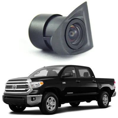 170° CCD Car Front View Camera Logo Embedded for 2014-2017 Toyota Tundra Pickup - Image 1 of 4