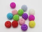 50 Mixed Color Dotted Pearl Disco Ball Beads 15mm Chunky Beads
