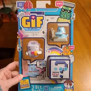 Oh! My Gif Toys 3 bit pack coffee and cat on computer - Picture 1 of 1