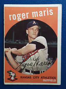 1959 Topps Baseball #202 Roger Maris - Kansas City Athletics EX+