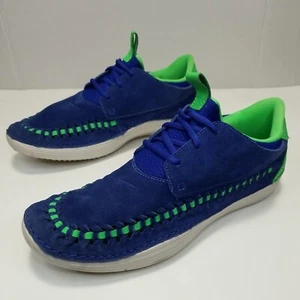 Nike Solarsoft Premium Woven Suede Men's Moccasin size 13 Hyper Blue 555345-434 - Picture 1 of 11