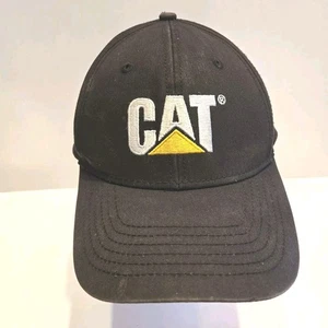 Vintage Cat Caterpillar Hat Snapback Black Trucker Cap - Picture 1 of 7
