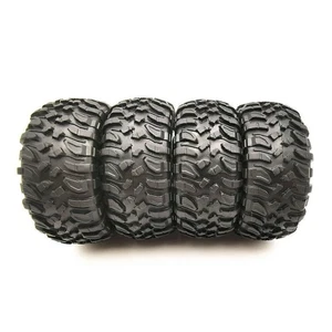 4×Rubber Tires with Hubs Wheel Original for 1/12 RC Car MN D90 D91 MN-90K 91K - Picture 1 of 10
