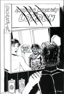 American Werewolf In London #2 (2025) Faux Comic Cover Original + Color DCastr - Picture 1 of 12