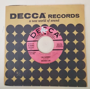 Brenda Lee I'M SORRY / THAT'S ALL YOU GOTTA DO(PROMO 45)#31093 PLAYS VG+ TO VG++ - Picture 1 of 5