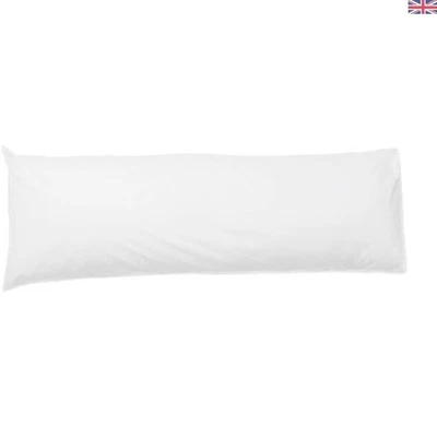 Versatile 3ft (36 Inch) Bolster Pillowcase in Stylish White, Washable & Durable - Image 1 of 2