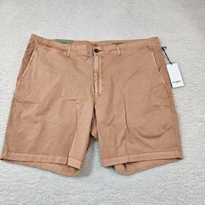 Goodfellow & Co Pantalones Cortos Tilo Hombres 42 Naranja Óxido 9” Entrepierna Frente Plano Barco Chino - Imagen 1 de 13