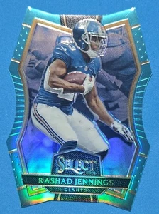 2016 Select /125 Rashad Jennings Light Blue Prizm Die-Cut #166 New York Giants - Bild 1 von 2
