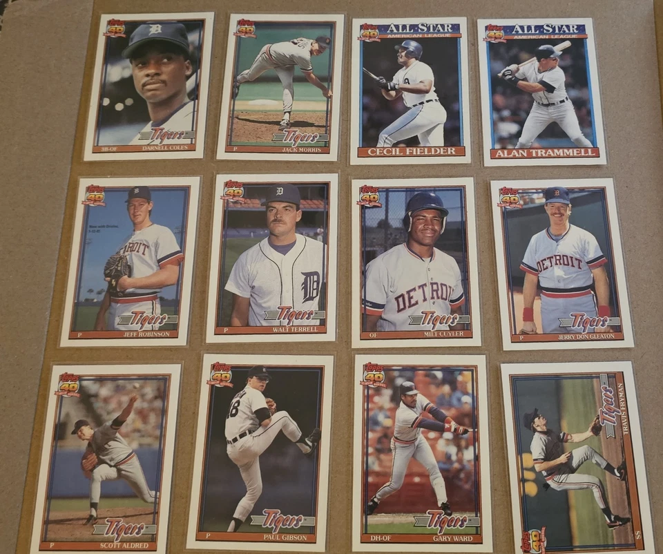 1991 Topps 40 Years Of Baseball.  Lot 33 Tigers,Blue Jays,Phillies,Pre-owned  - Image 1 of 4
