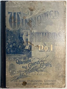 Antique Sheet Music Winnowed Anthems No. 1 Book 1894 Quartette & Chorus Choirs - Picture 1 of 8