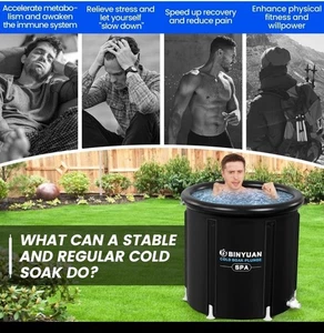 Ice Bath Tub: Cold Plunge Tub with Cover 106 Gallons, Cold Water Plunge -SEALED - Bild 1 von 7