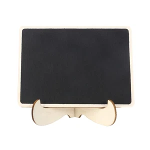  Message Sign Board Chalkboard Mini Signs for Buffet Blackboard Easel - Picture 1 of 8