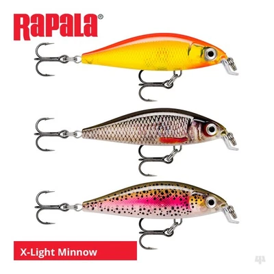 Señuelos Rapala X-Light Minnow - lucioperca lucioperca lucioperca lucioperca trucha salmón aparejos de pesca Foto 1 de 4