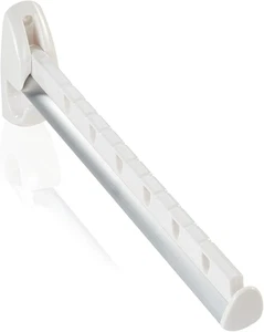 45110 Airette Appendiabiti a Parete, Ripiegabile, Argento/Bianco - Foto 1 di 12