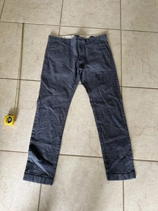 Pantalones chinos J.CREW para hombre talla 34x32 ajustados flexibles sarga cepillada medidas de ciudad 34x30 - Imagen 1 de 9