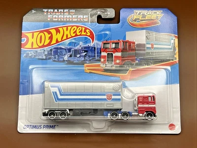 Hot Wheels Track Fleet Optimus Prime Transformers Sealed - Image 1 of 3