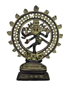 Figura Natraj Hecha a Mano Latón Natraja Shiva Escultura Estatua Estatuilla Decoración del Hogar - Imagen 1 de 5