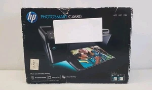 HP Photosmart C4680 Inkjet Printer Black Pront Scan Copy New Sealed  - Picture 1 of 4