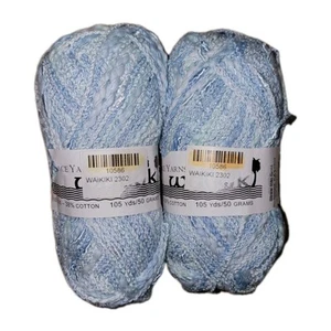WAIKIKI Crystal Palace Yarns Variegated Viscose Cotton 50g BABY BLUES FREE SHIP - Picture 1 of 2