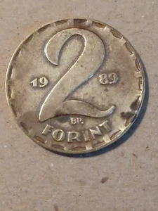 Hungary People's Republic (1949-1989) 2 Forint Coin 1989 BP - Picture 1 of 2