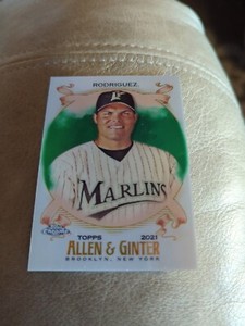 2021 Topps Allen & Ginter Chrome Ivan Rodriguez #183 Green Refractor /99