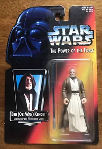 1995 NIB Kenner STAR WARS Power of the Force BEN OBI-WAN KENOBI Action Figure - Picture 1 of 5