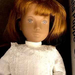 VTG 1995 Second Gotz Production Sasha Angela Red Hair White Studio Dress & Tube - Picture 1 of 18