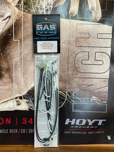 Gas Bowstrings Hoyt RX-7 Ultra Ghost White Strings White Speed Nocks Ghost RX7 - Picture 1 of 1