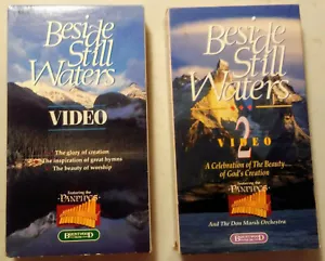 2 VHS lot Beside Still Waters Video 1 & 2 featuring panpipes Don Marsh Orchestra - Picture 1 of 10