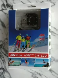 Motion Pro Vision SILVER 120º 4k Sports Action Camera 8MP Native WiFi go helmet - Picture 1 of 4