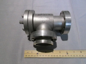 MDC Varian Gate Angle Valve Vacuum w/ Collars AV-200-M-SP - Picture 1 of 5