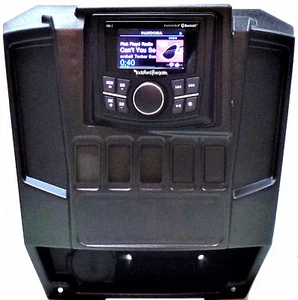 2013 - 2019 Polaris Ranger XP900/1000 Radio Dash Mount - Rockford Fosgate PMX-3 - Foto 1 di 6