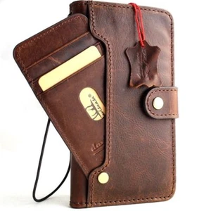 Genuine leather Case for Samsung Galaxy S10 Plus wallet book wireless luxury ID - Picture 1 of 9