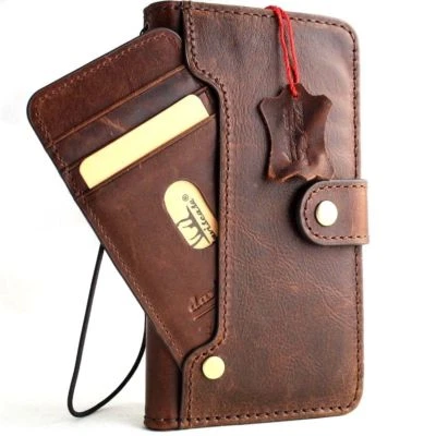 Genuine leather Case for Samsung Galaxy S10 Plus wallet book wireless luxury ID - Image 1 of 4