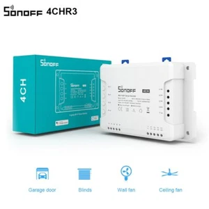 SONOFF 4CH R3 Wifi Switch 4CH Smart Switch APP Remote Switch Wireless Controller - Picture 1 of 7