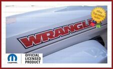 2018 - 2024 Jeep WRANGLER Hood Vinyl Decals Graphics Stickers JL Black Red FJ6D1