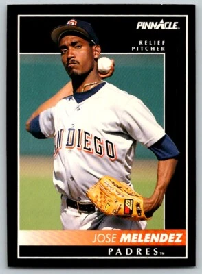 1992 PINNACLE JOSE MELENDEZ SAN DIEGO PADRES #536 - Image 1 of 2