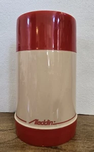 Termo de Colección Aladdin 1 Pinta Alimentos Bebidas Boca Ancha Rojo Beige EE. UU. + Instrucciones - Imagen 1 de 20