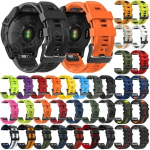 Silikon Band Armband für Garmin Fenix 8 5 5X Plus 6 6X Pro 7 7X Epix Pro Quickfit - Bild 1 von 183