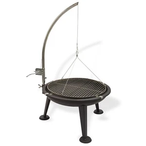 Schwenkgrill / Holzkohlegrill 3-beinig Ø=55cm Grillrost Edelstahl Feuerschale - Bild 1 von 7