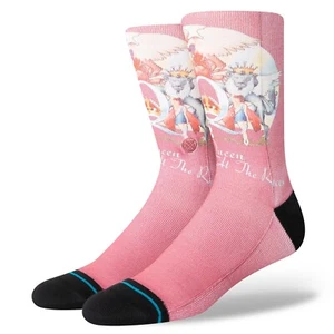 STANCE QUEEN RACES CASUAL CREW  SOCK Men Dusty Rose Large ( 9-13 ) #A555C23RAC - Picture 1 of 3