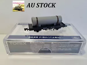 Tomix 2721 J.N.R. Flat Wagon CHI1 (With Earthen Pipe) , N gauge model train - Bild 1 von 6
